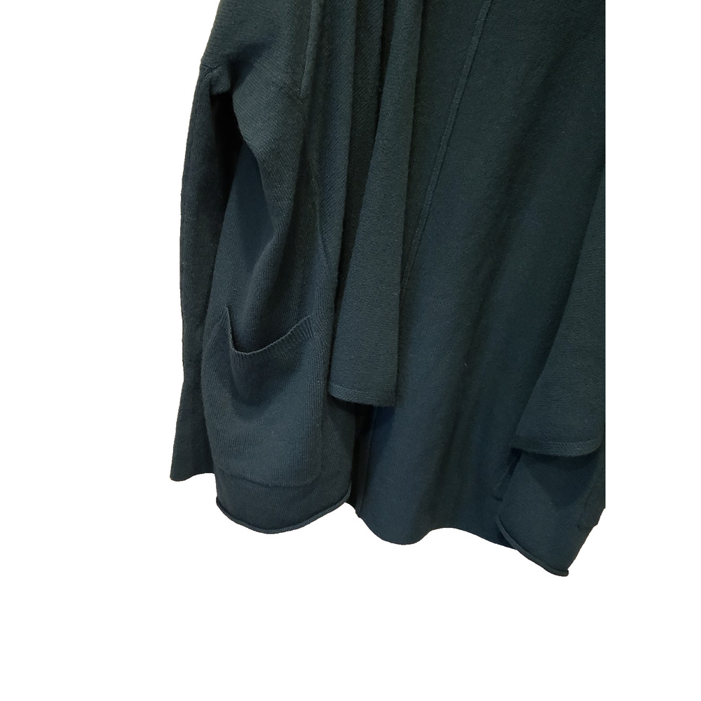 Autumn Cashmere Womens Cashmere Green Long Sleeve Open Sweater Cardigan S - Picture 4 of 7